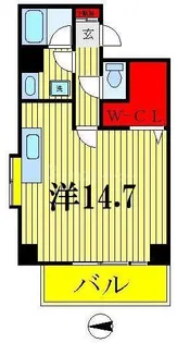 リバービュー21【1階】の間取り