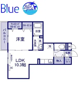 コート港南中央【2階】の間取り