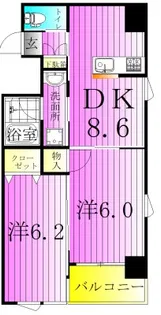 la provencale【6階】の間取り