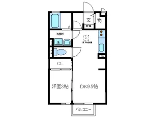 パルテールII【1階】の間取り