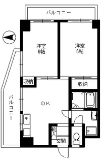 ハミルトン西台【4階】の間取り