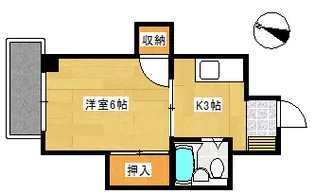 コーポ植田【3階】の間取り