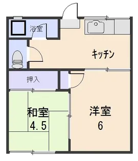 若竹荘【2階】の間取り