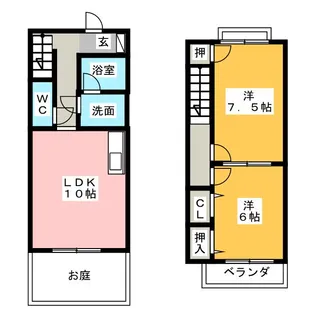 愛知県北名古屋市弥勒寺西3【一戸建】の間取り