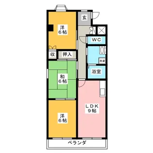 ヴィブレ司【3階】の間取り