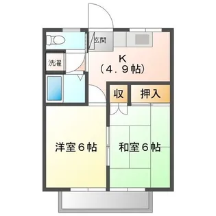 カサデムーンパートI・II【1階】の間取り