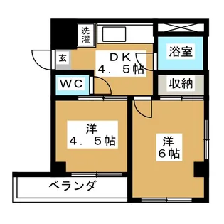 コーポコバヤシ上高井戸【2階】の間取り
