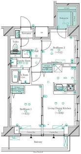 ガリシア駒込イースト【11階】の間取り