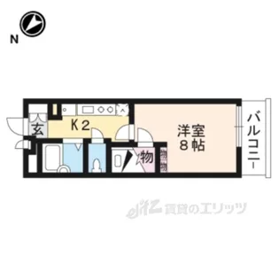 レオパレスルビナス【2階】の間取り