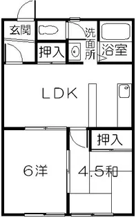 パークサイド広瀬【3階】の間取り