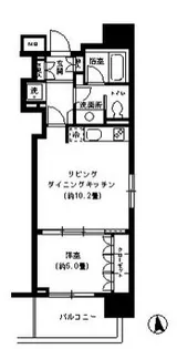 東京都港区芝3【マンション】の間取り