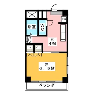 フェリーチェ【3階】の間取り