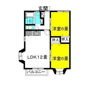 グランシャリオ 4番館【2階】の間取り