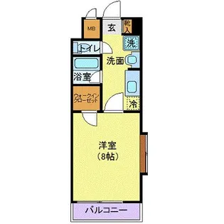 1Kの間取り画像