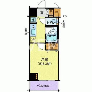 コンシェリア・デュー勝どき【7階】の間取り