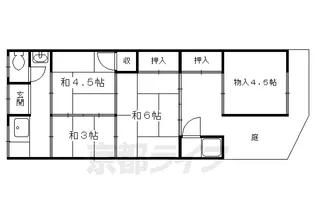 京都府京都市右京区西京極西川町【一戸建】の間取り
