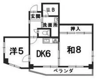 比治山パークサイドビル【5階】の間取り