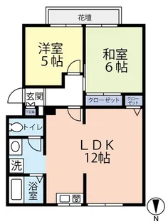 コーポシルフ【1階】の間取り