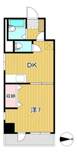 ボヌール【4階】の間取り