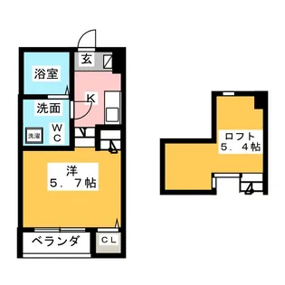 プレンフルIII【2階】の間取り