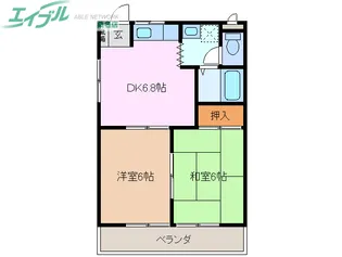 リベラル88【2階】の間取り