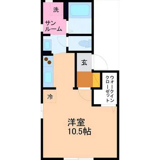 ラフィーネ鶴ヶ丘【2階】の間取り