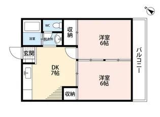 コーポなかの2【4階】の間取り