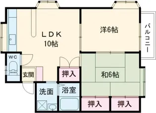 三竹アメニティハウスBR【2階】の間取り