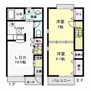茨城県日立市東金沢町2【一戸建】の間取り