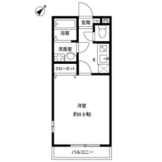 アムール トドリ【1階】の間取り