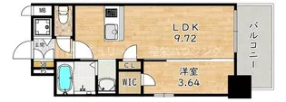 横堤駅上マンション誕生です★Lu・RaRa諸口【6階】の間取り