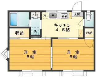 コスモハイツ【2階】の間取り
