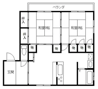 稲毛東ビル(マンスリーマンション)【7階】の間取り