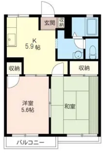 ビューテラス・ミナミ【2階】の間取り
