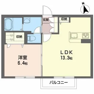 アバンダンティア【1階】の間取り