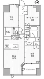 ディームス方南町【5階】の間取り