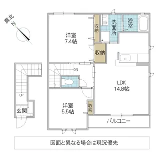 フォレスト富士山 B【2階】の間取り