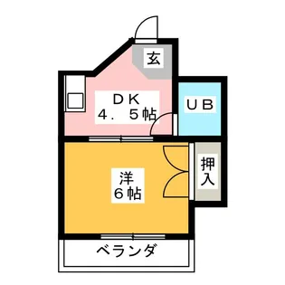エスポアール貴生【4階】の間取り