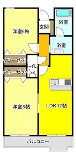 パークヒルズ大岡【1階】の間取り