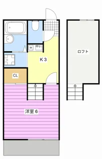 パレット☆さんじの【2階】の間取り