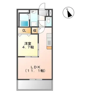 West Court Sakurabashi【4階】の間取り