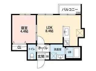 COCO川越【1階】の間取り