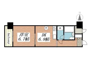 朝日プラザ柏木II【6階】の間取り