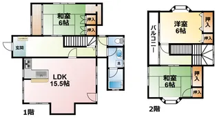 千葉県長生郡白子町牛込【一戸建】の間取り