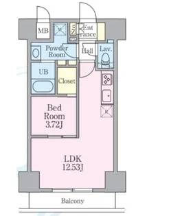 ジュウセイ レジデンス【4階】の間取り