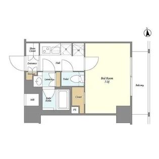 1Kの間取り画像