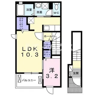 千葉県習志野市藤崎6【アパート】の間取り