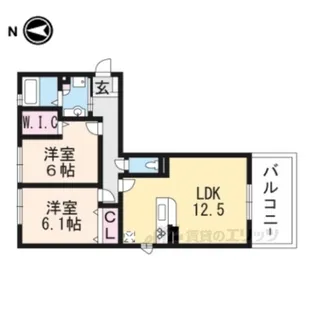 メゾンシャトー神照【2階】の間取り