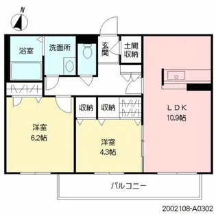 サモナーラ北門【3階】の間取り