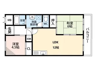 ロイヤル千里丘【4階】の間取り